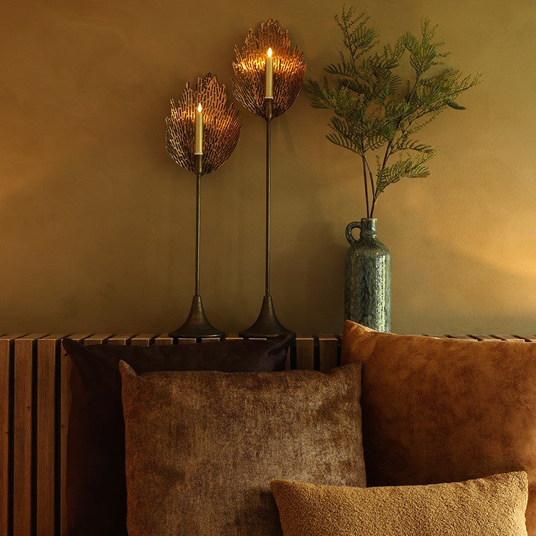 Countryfield dinerkaars led goud 15 cm (2 stuks)