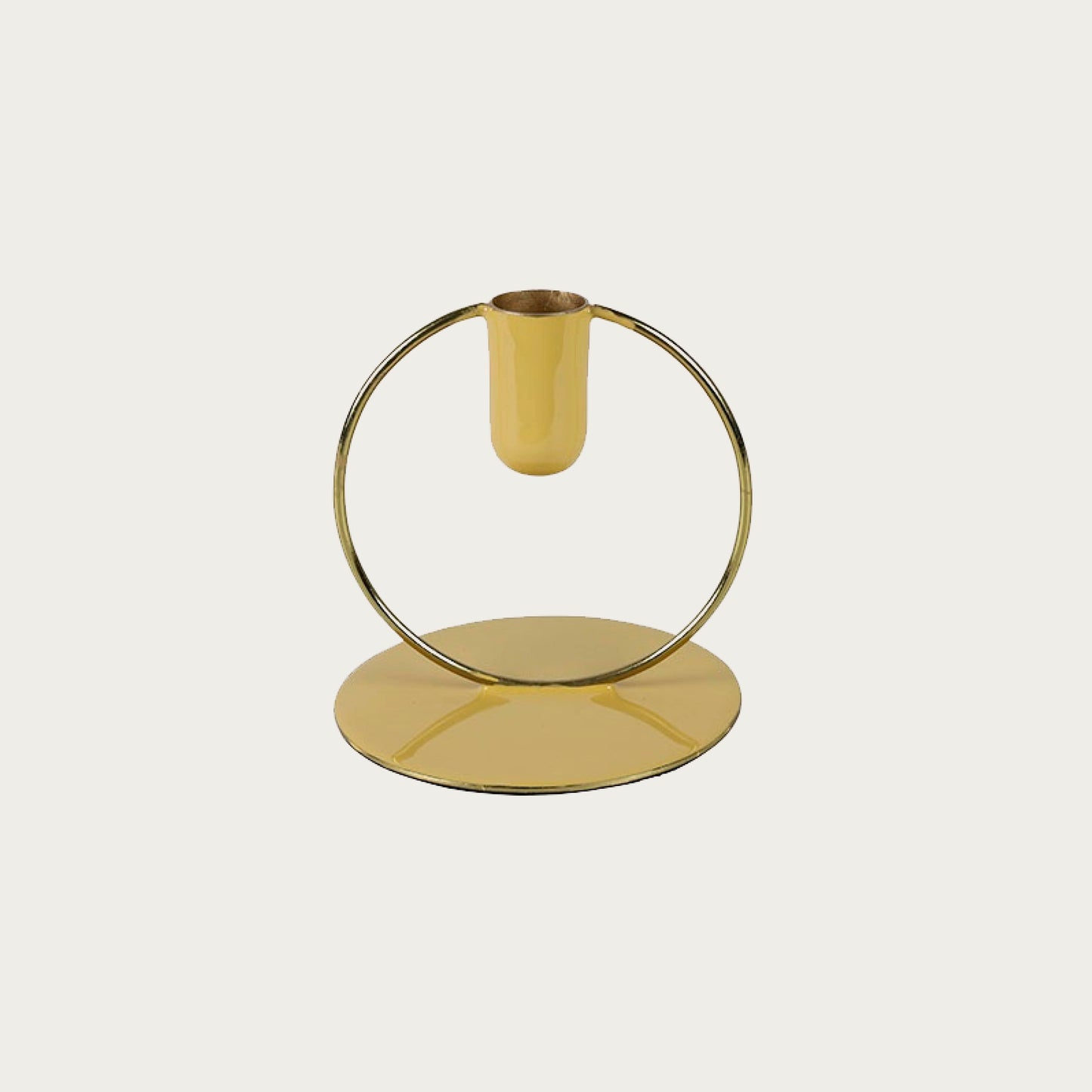 Countryfield kandelaar lila en geel