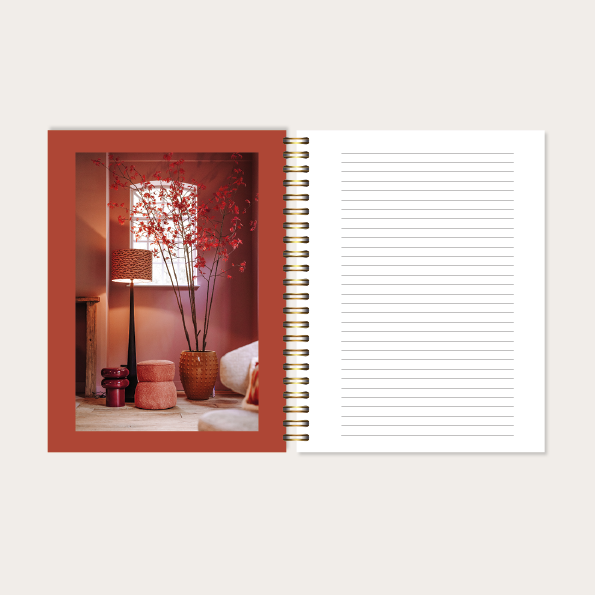 Notitieboek incl. posters met (Bijbel)teksten paars