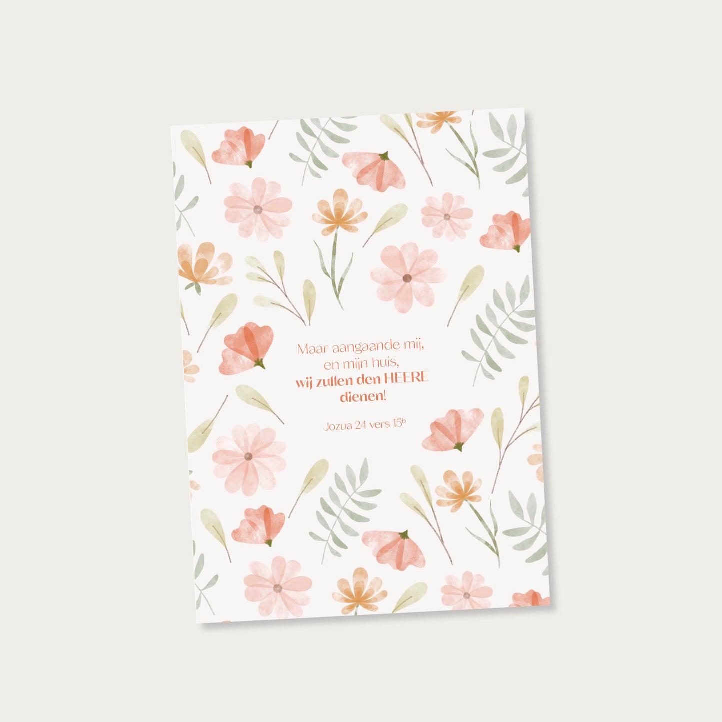 Dubbele kaart met Bijbeltekst voor huwelijk of jubileum