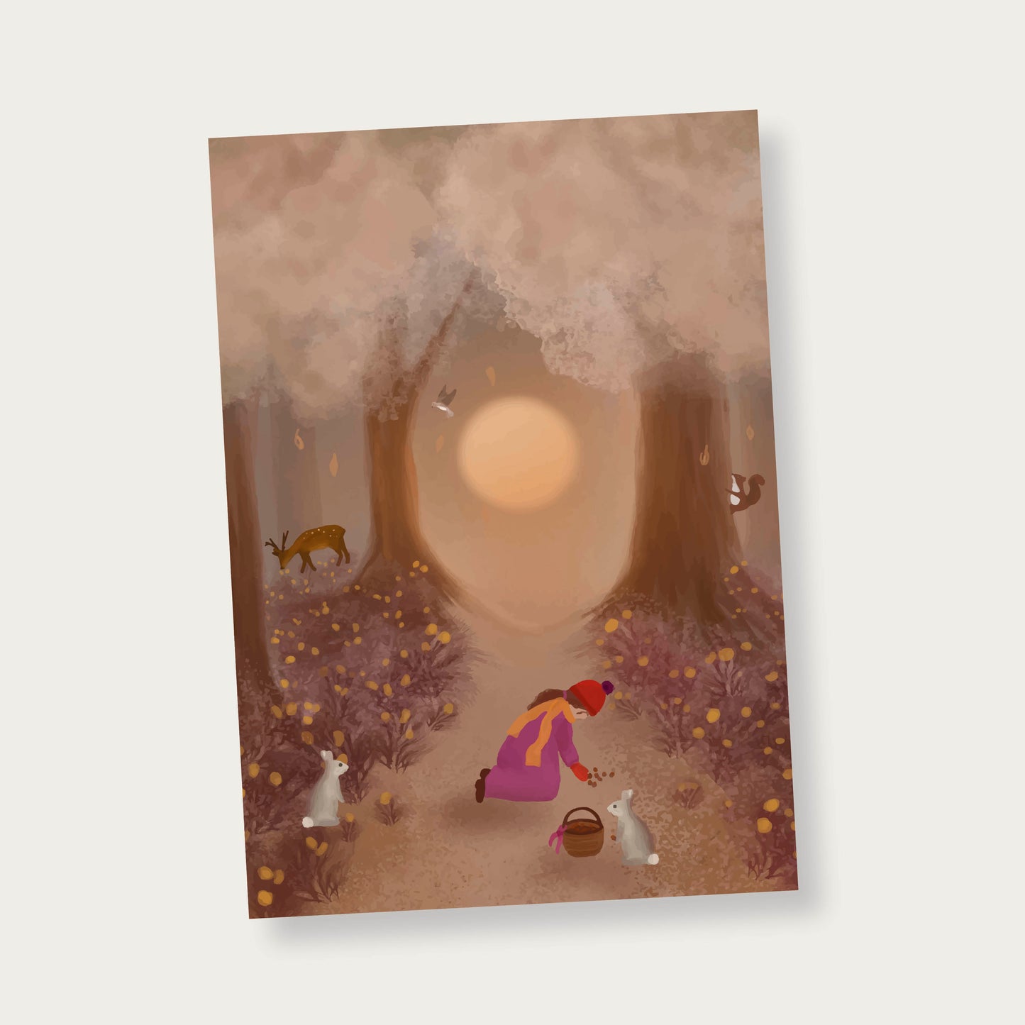 Poster herfstbos