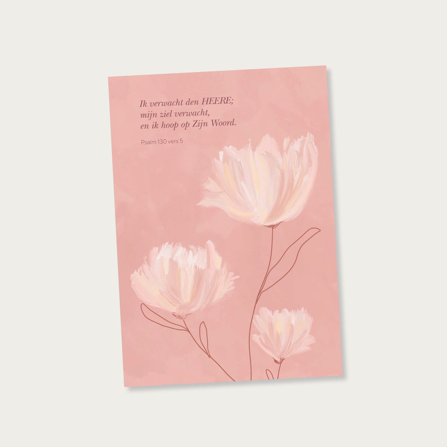 Enkele kaart Ik verwacht den HEERE
