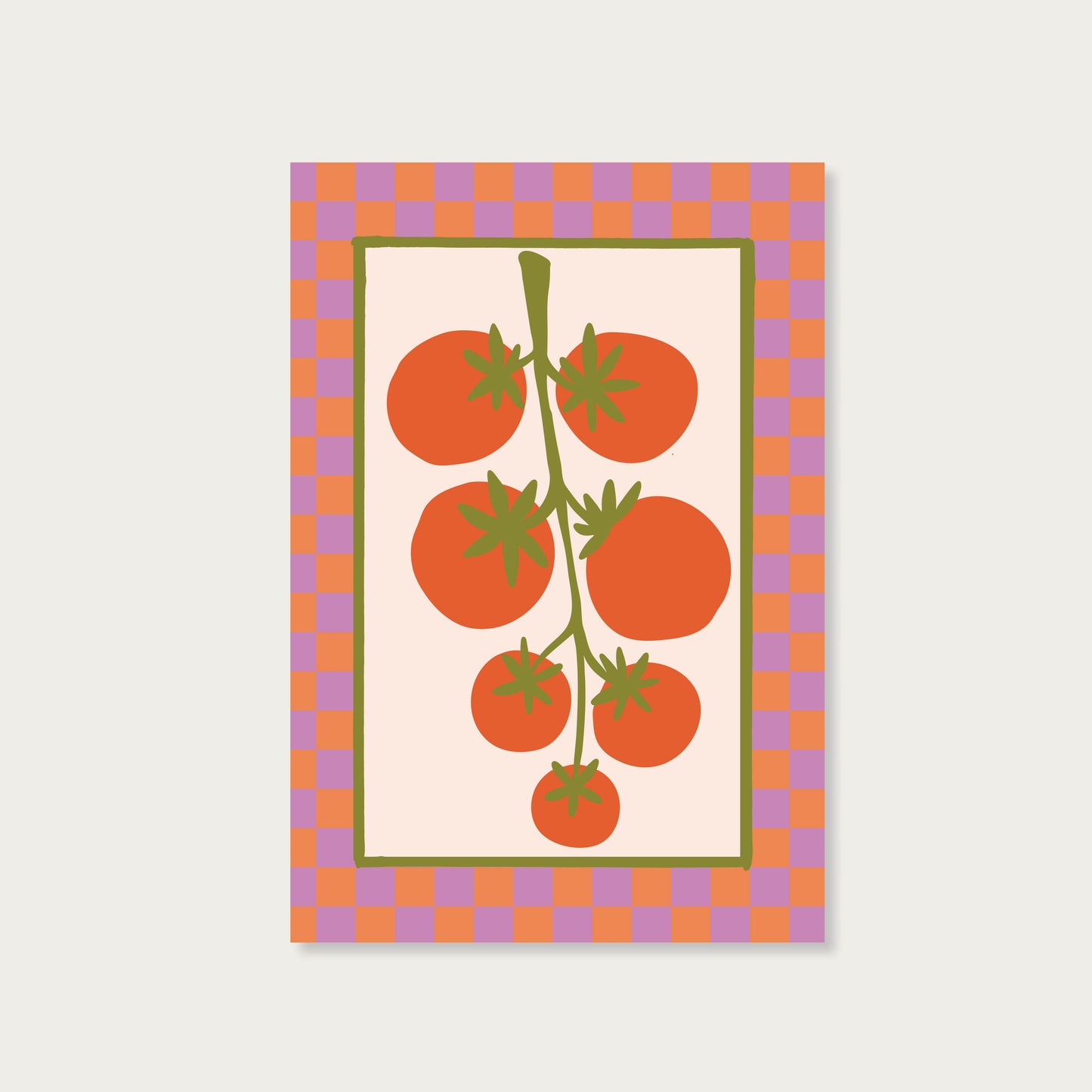 Ansichtkaart tros tomaten