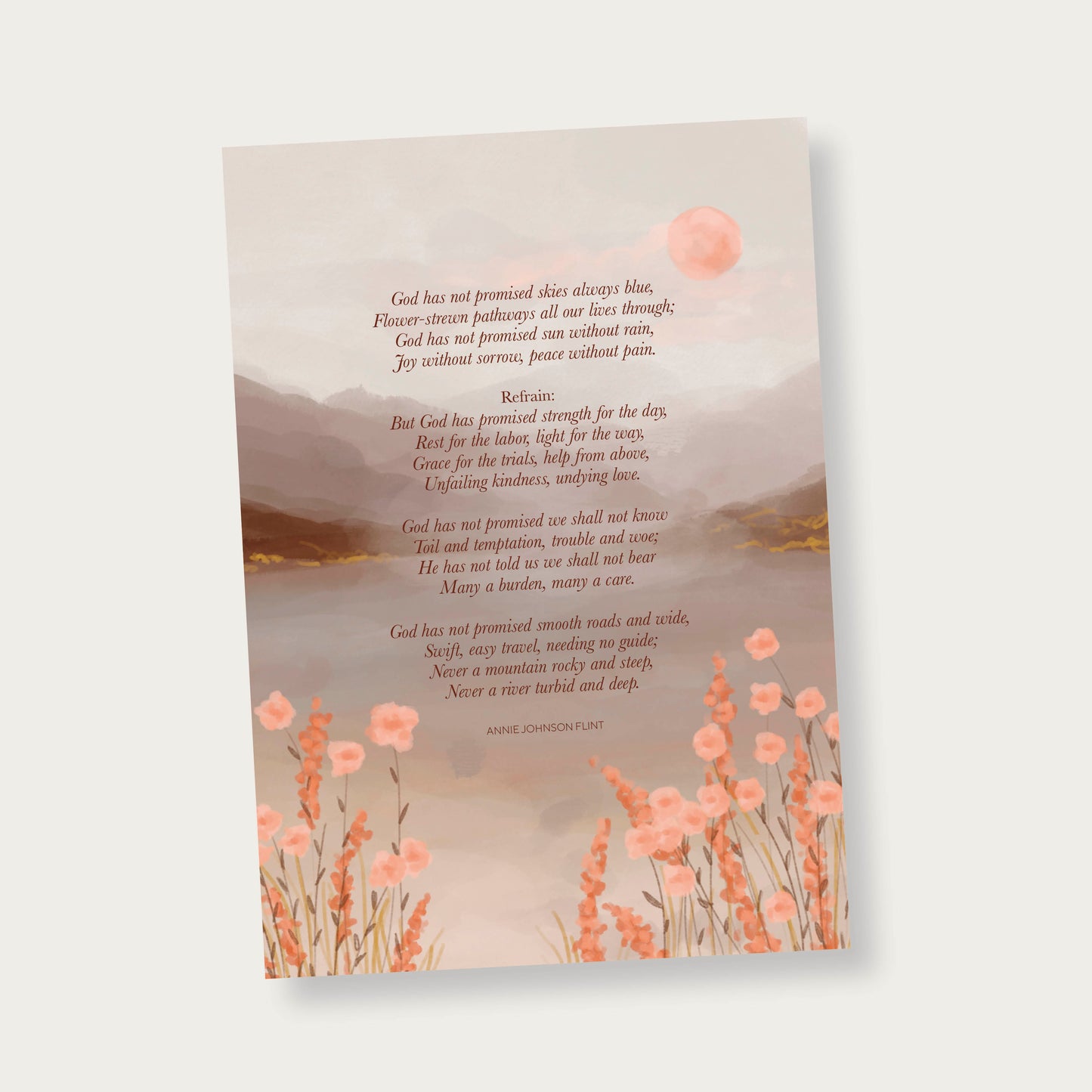 Poster gedicht Annie Johnson Flint