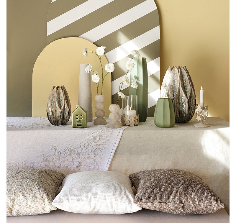 Countryfield theelichthouder huis Fabio groen (l)