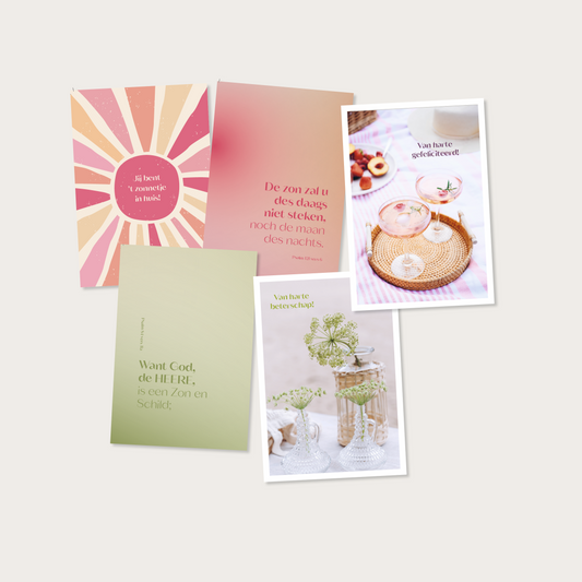 Setje ansichtkaarten (5 stuks)