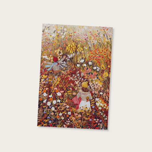 Ansichtkaart herfstbloemen