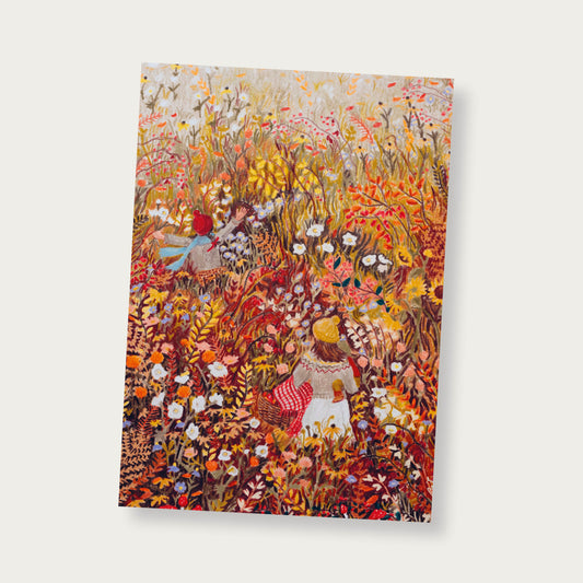 Poster herfstbloemen