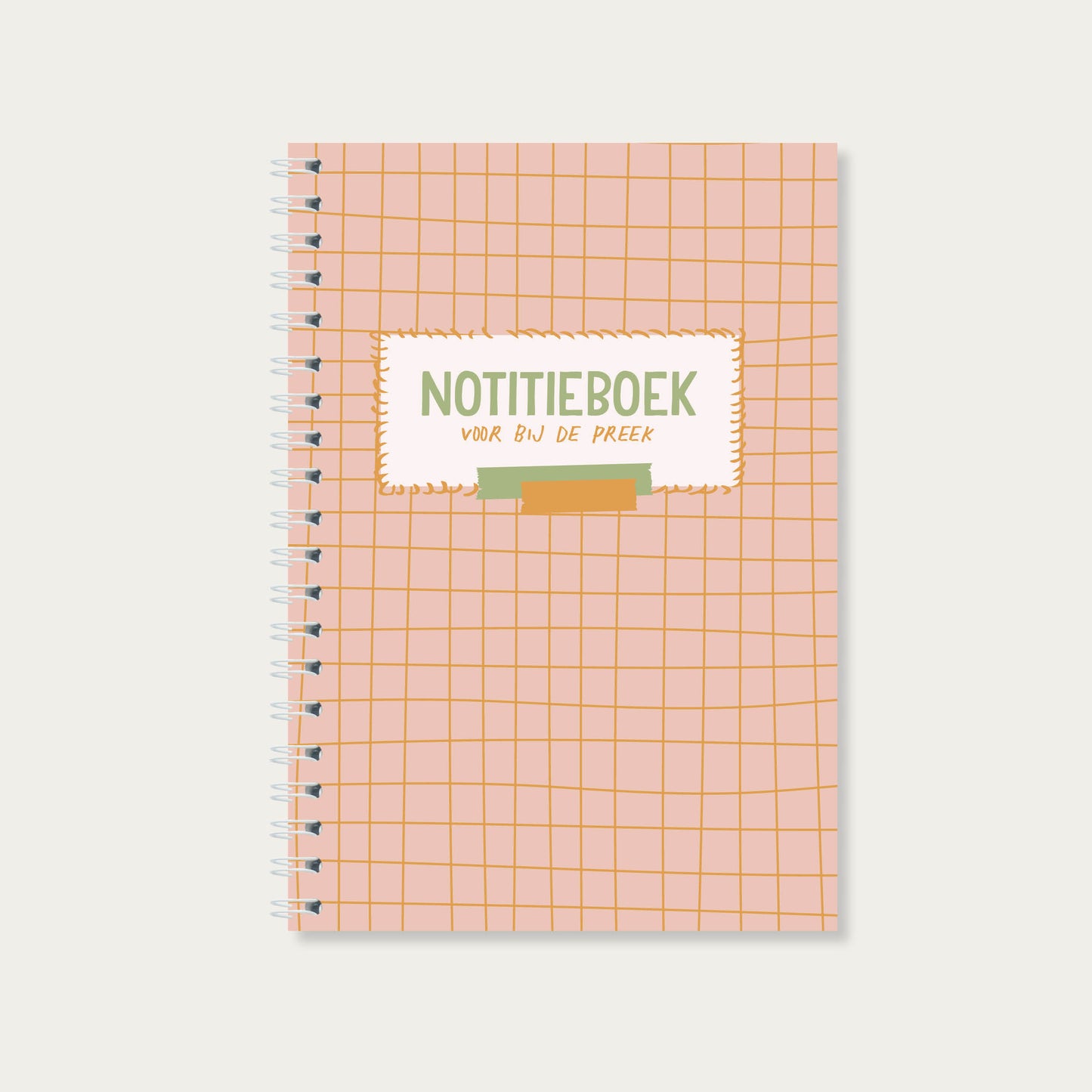Meeschrijfboek bij de preek A6 (roze)