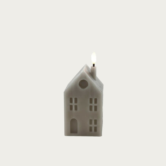 Countryfield huis kaars led beige (s)