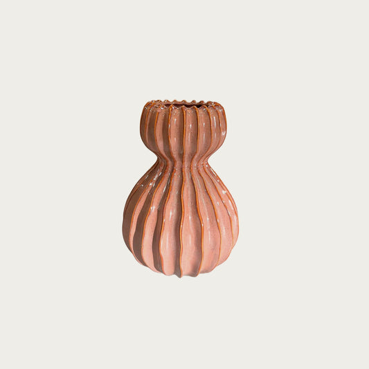 Countryfield vaas Lenn roze/bruin