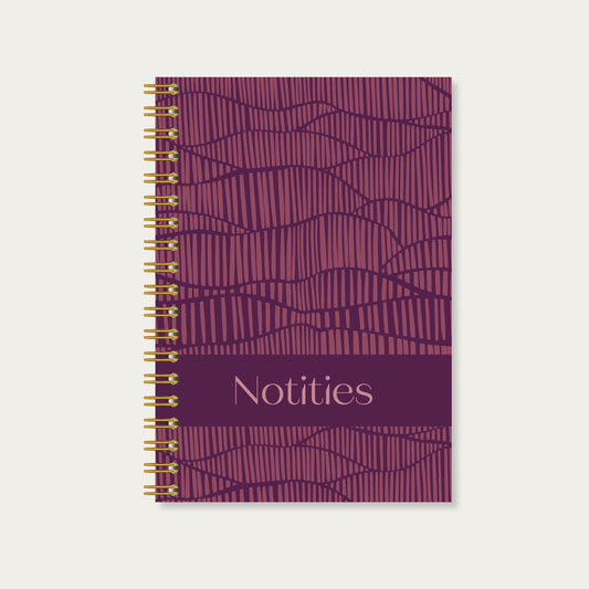 Notitieboek incl. posters met (Bijbel)teksten paars