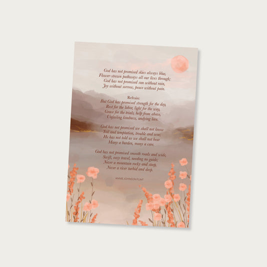 Ansichtkaart gedicht Annie Johnson Flint