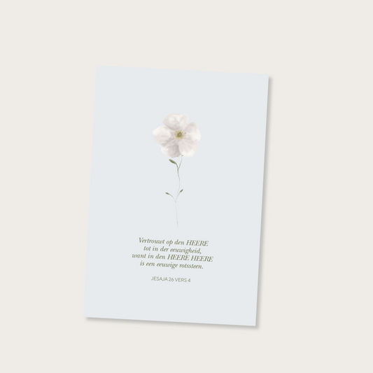 Enkele kaart Vertrouwt op den HEERE