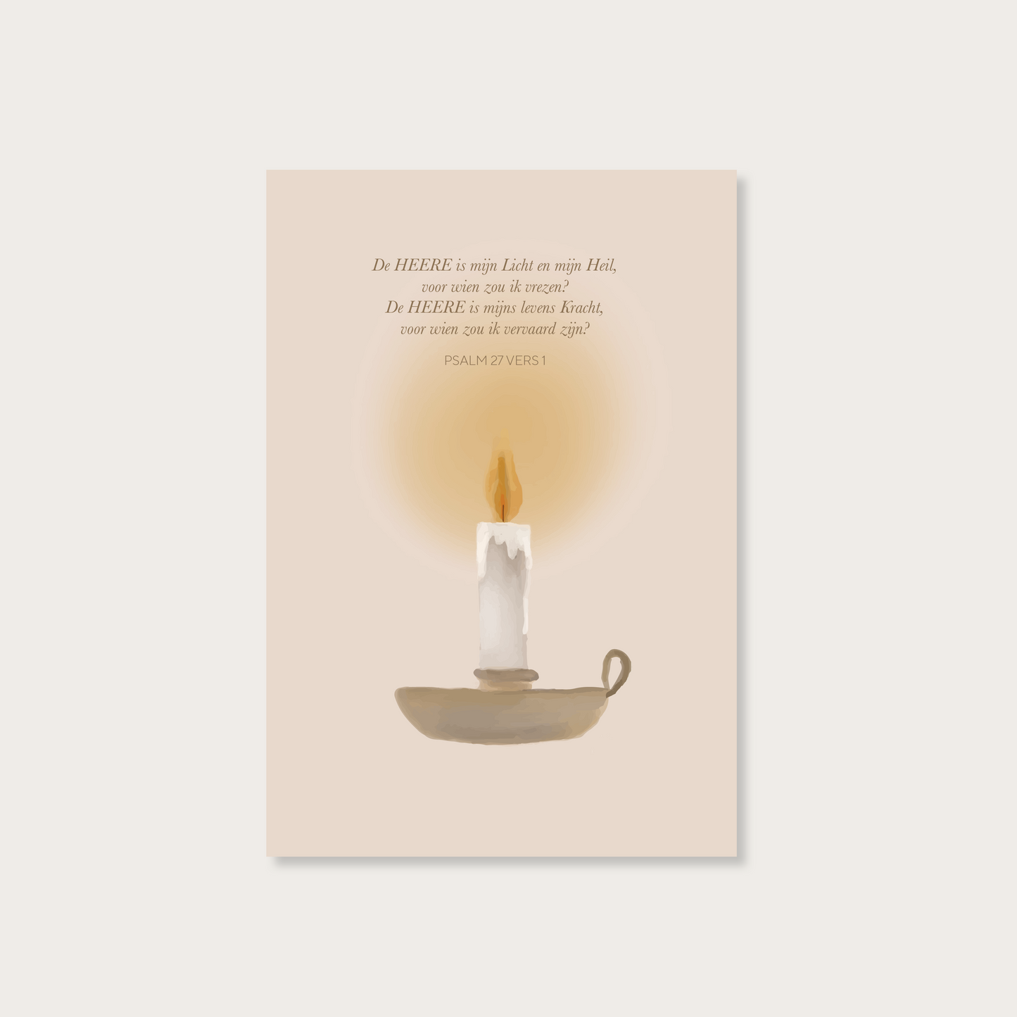 Enkele kaart De Heere is mijn Licht