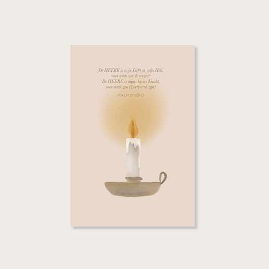 Enkele kaart De Heere is mijn Licht