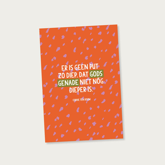 Ansichtkaart Er is geen put zo diep