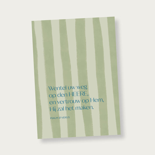 Poster Wentel uw weg op den HEERE