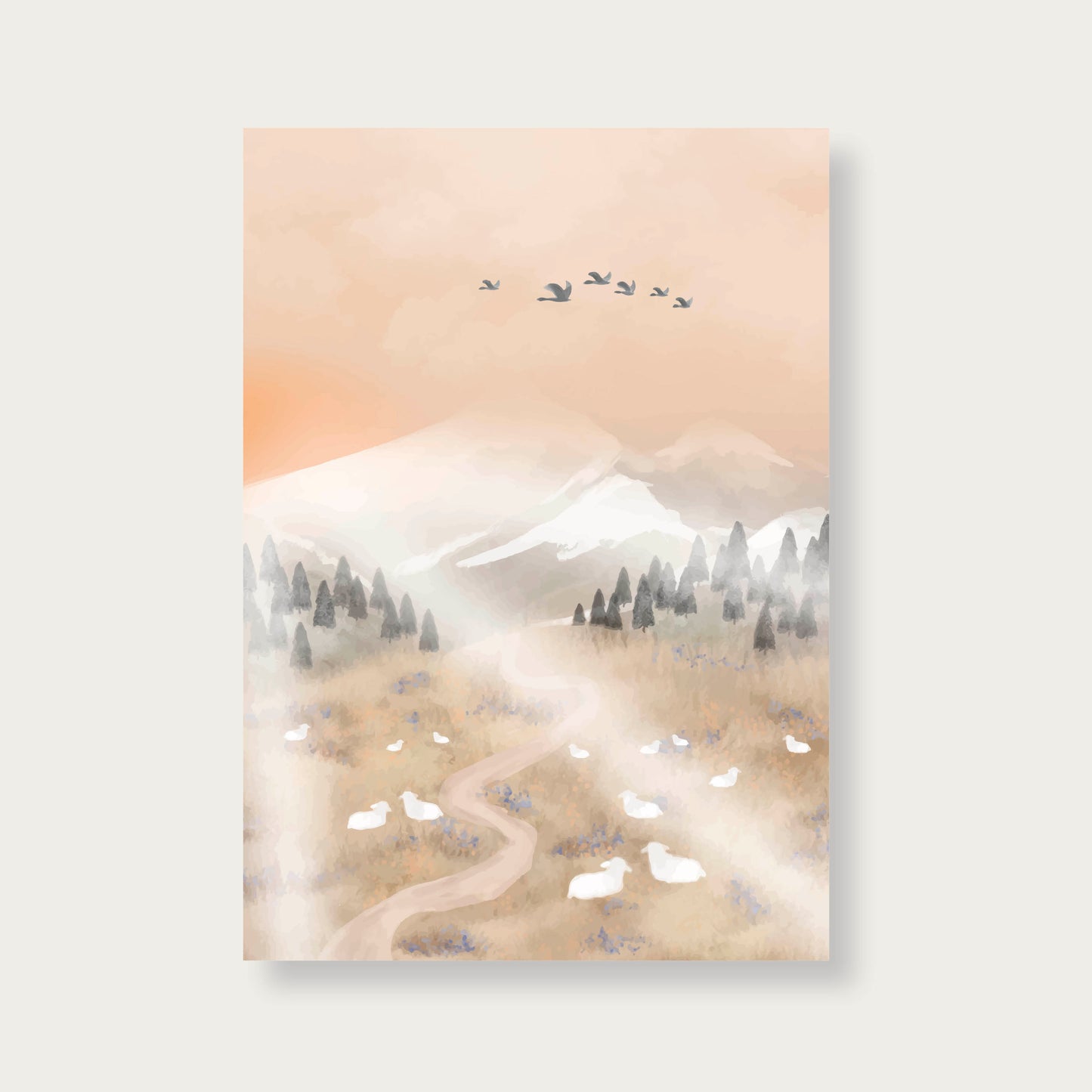 Poster winter schapen