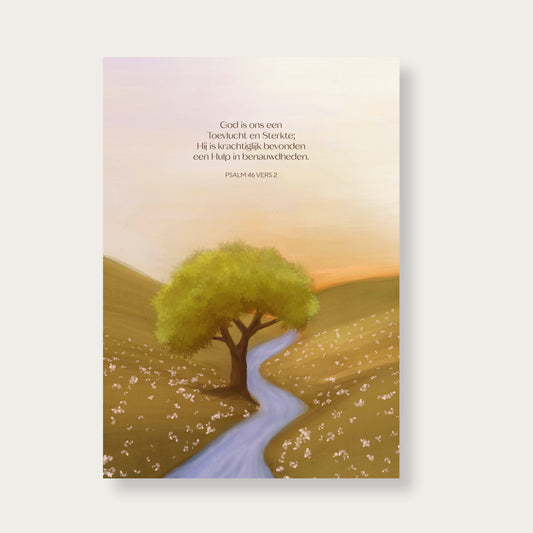 Poster God is ons een Toevlucht