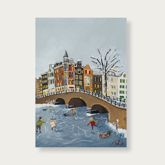 Poster Winter in Amsterdam