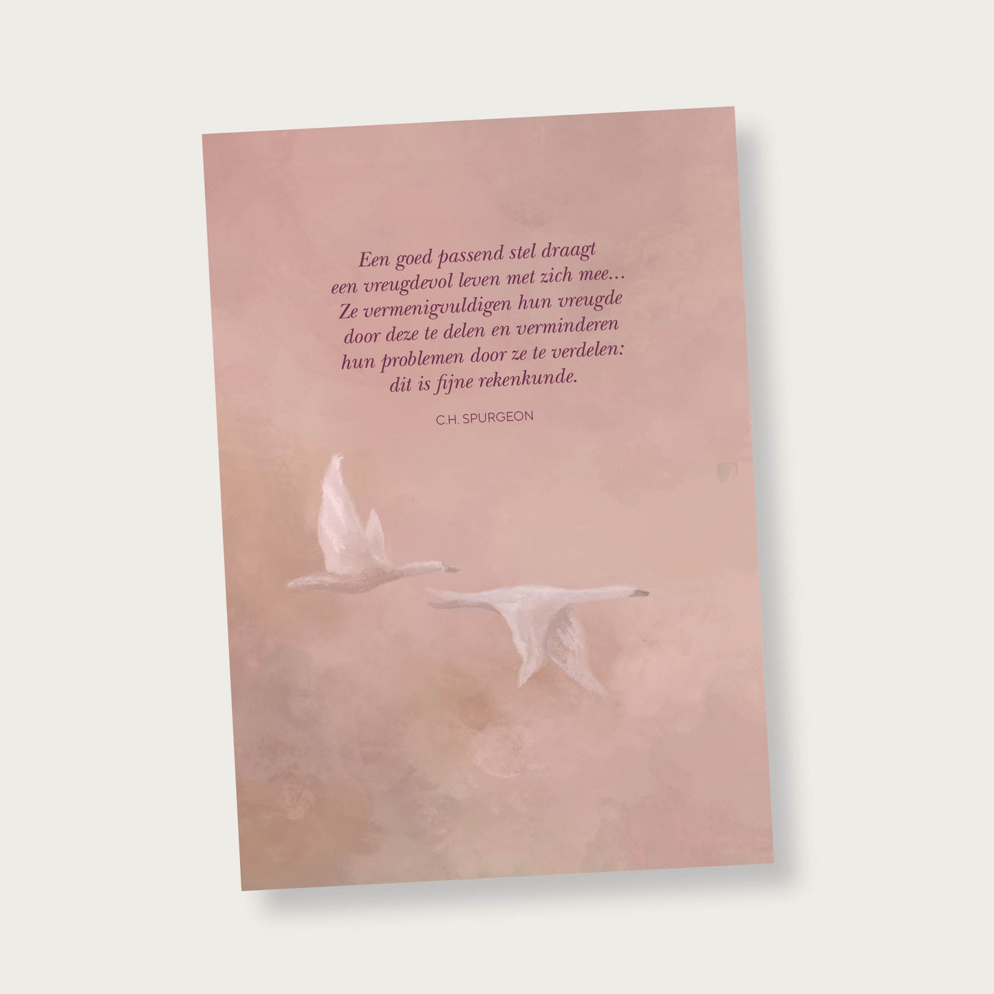 Poster Huwelijk Een goed passend stel (Spurgeon)